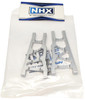 NHX Aluminum Front / Rear Suspension Arms Set : Slash 4x4 Stampede 4x4 Silver