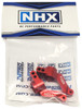 NHX Aluminum Rear Stub Axle Carriers : Slash 4x4 Stampede 4x4 Red