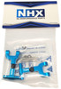 NHX Aluminum Adjustable Rear Upper Arm Set Blue: Tamiya TT02
