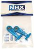 NHX Aluminum Front Upper Arm Set Blue : Tamiya TT02