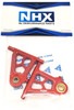 NHX Aluminum Front Lower Arm Set Red: Tamiya TT02
