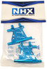 NHX Aluminum Rear Lower Arm Set Blue: Tamiya TT02
