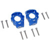GPM Racing Aluminum Front C-Hubs Set Blue : Losi 1/8 LMT Solid Axle