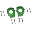 GPM Racing Aluminum Front C-Hubs Set Green : Losi 1/8 LMT Solid Axle