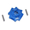 GPM Racing Aluminum Center Differential Outputs Blue : Losi 1/8 LMT Solid Axle GPM Racing Aluminum Center Differential Outputs Blue : Losi 1/8 LMT Solid Axle