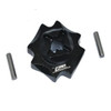 GPM Racing Aluminum Center Differential Outputs Black : Losi 1/8 LMT Solid Axle GPM Racing Aluminum Center Differential Outputs Black : Losi 1/8 LMT Solid Axle