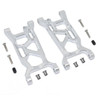 GPM Racing Aluminum Front Lower Arms Set Silver : Losi 1/10 Lasernut U4