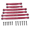 GPM Racing Aluminium Suspension Links Set Red : Axial 1/24 SCX24 Deadbolt