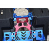 GPM Racing Aluminum Rear Chassis Support Frame Blue : Axial 1:10 SCX10 III