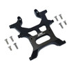 GPM Racing Aluminum Rear Chassis Support Frame Black : Axial 1:10 SCX10 III