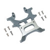 GPM Racing Aluminum Rear Chassis Support Frame Grey : Axial 1:10 SCX10 III