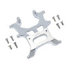 GPM Racing Aluminum Rear Chassis Support Frame Silver : Axial 1:10 SCX10 III