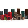 Walthers 949-4153 Beverage Crates & Bottles (80) 16ea Green/Brown/Black/Red HO Scale
