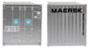 Walthers 20' Corrugated Container w/ Flat Panel - Maersk HO Scale