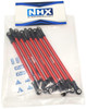 NHX Suspension Links Set Red 313 Wheelbase 8pcs/set Plastic Rod End : SCX10II