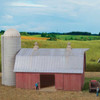 Walthers 933-3892 Meadowhead Barn and Silo Kit N Scale