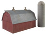 Walthers 933-3892 Meadowhead Barn and Silo Kit N Scale