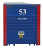 Walthers 53' Singamas Corrugated Side Container - Pacer Stacktrain HO Scale