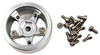 NHX 1.0" 5P Aluminum Beadlock Crawler Wheels Rims Silver 4pcs: Axial SCX24