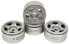 NHX 1.0" 5F Aluminum Beadlock Crawler Wheels Rims Silver 4pcs: Axial SCX24