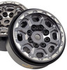 NHX 1.0" 8H Alum Beadlock Crawler Wheels Rims Ti Color (4) w/ Brass Weight : SCX24