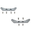 GPM Carbon Fiber Front & Rear Shock Tower Silver : Tamiya 1/10 4WD TA08 PRO