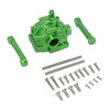 GPM Alum Front Gear Box + Front Lower Suspension Mount Green : Losi Lasernut U4