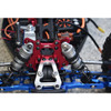 GPM Racing Aluminum Front Shock Tower Silver : Losi Lasernut U4