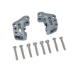 GPM Aluminum Front Axle Mount Set For Suspension Links Grey : Axial 1/10 RBX10