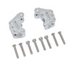 GPM Aluminum Front Axle Mount Set For Suspension Links Silver : Axial 1/10 RBX10