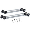 GPM Steel + Aluminum Front + Rear CVD Drive Shaft Silver : Axial 1/10 RBX10