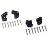 GPM Alum Front/Rear Axle Mount Set for Suspension Links Black : Axial 1/10 RBX10