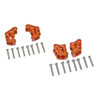 GPM Alum Front/Rear Axle Mount Set for Suspension Links Orange : Axial 1/10 RBX10