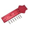 GPM Racing Aluminum Front Chassis Protection Plate Red : Losi 1/10 Rock Rey