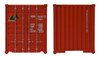 Walthers 40' Hi Cube Corrugated Side Container - Hyundai HO Scale