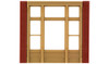 Design Preservation Models 30142 Street Level Victorian Window Kit HO Scale