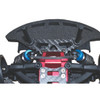 GPM Carbon Fiber Front Bumper Fixing Plate Blue : Tamiya 1/10 4WD TA08 PRO