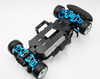 Yeah Racing TAMC-S08BU Aluminum Essential Conversion Kit for Tamiya M07 Blue