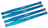 NHX RC Aluminum Chassis lower Side linkage 4pc : Everest Gen7 Sport / Pro Blue