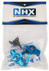 NHX RC Aluminum Steering Hub Carrier : Everest Gen7 Sport / Pro Blue