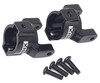 NHX RC Aluminum Steering Arm Caster Mounts : Everest Gen7 Sport / Pro Black