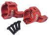 NHX RC Aluminum Steering Arm Caster Mounts : Everest Gen7 Sport / Pro Red