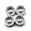 Orlandoo Hunter Model 18mm O.D Metal Hub (4) Silver Wheels : Jeep Rubicon