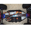 GPM Aluminum Alloy + Carbon Fiber Sub Chassis Silver : Losi 1/10 Lasernut U4