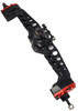 NHX RC Aluminum Portal Axle Set Rear w/ Gears -Black/Red  : Axial SCX10III