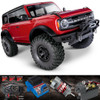 Traxxas 92076-4 1/10 Ford Bronco 4x4 Trail Truck Off-Road TRX-4 RTR Red