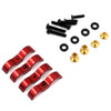 Yeah Racing DDP-005RD DDP Shock Replacement Mounting Hardware Red