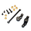 GPM Racing Aluminum Steering Assembly w/ Bearings Black : Tamiya DF-01 / TA01/02