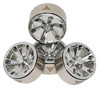 NHX RC 1.9" Aluminum Beadlock Crawler Wheels Rims - Cool B B: Silver 4pcs/set