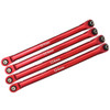 GPM Alum Front Upper & Lower Chassis Links Parts Tree Red : Axial 1/10 RBX10